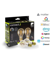 EGLO E27 LED-Z MATTER A60 spiral CCT 7W 806lm amber 2-pack wremote control
