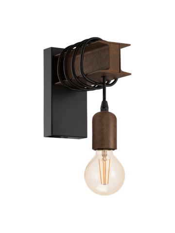 EGLO TOWNSHEND 4 Wandleuchte schwarz braun