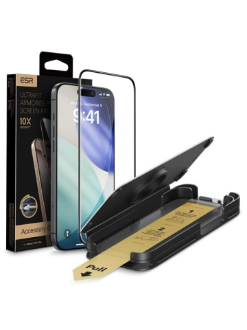 ESR UltraFit Armorite Pro Tempered Glass for iPhone 16 Pro  17 - Transparent