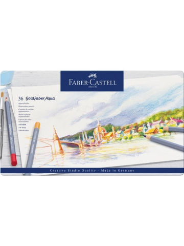 Faber-Castell Aquastift Goldfaber Aqua 36-Metalletui