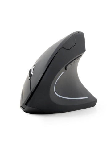 Gembird Ergonomic 6-button wireless optical mouse - Vertical mouse (Schwarz)