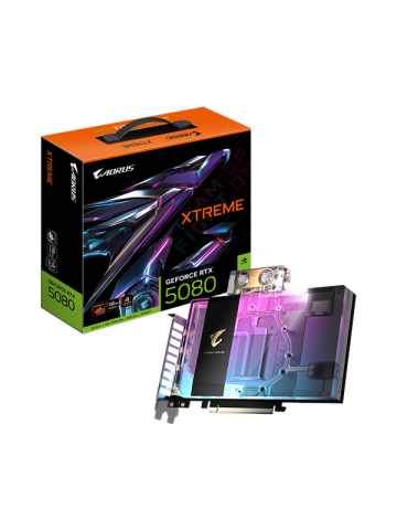 GIGABYTE GeForce RTX 5080 AORUS Xtreme WaterForce WB - 16GB GDDR7 RAM - Grafikkarte