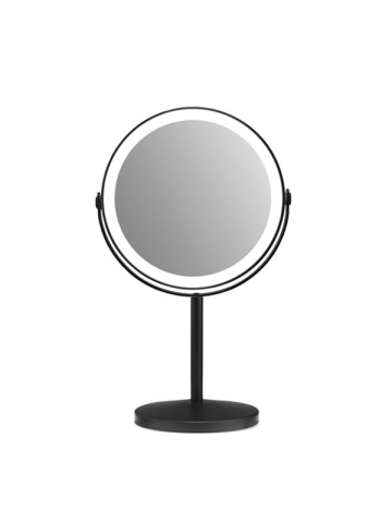 Gillian Jones - Rechargeable LED table mirror with USB-C 10 x - Mat Black