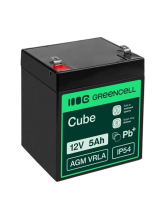 Green Cell AGM27 - 12V 5Ah VRLA Battery  AGM  Maintenance-Free