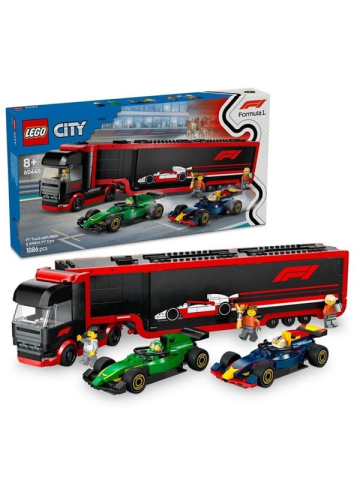 LEGO City 60445 F1 Transporter mit RB20  AMR24 F1 Rennautos