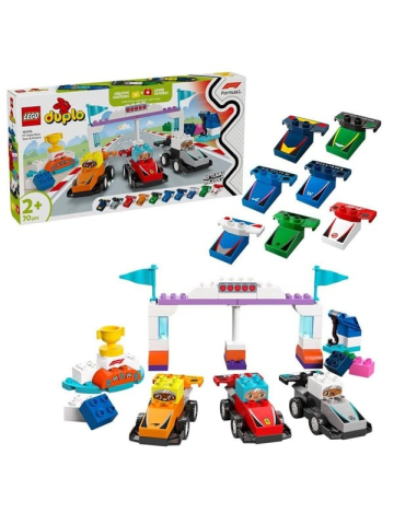 LEGO DUPLO 10445 F1 Team Rennautos mit Rennfahrern