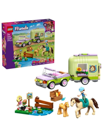 LEGO Friends 42695 Pferd und Fohlen mit Pferdeanhnger