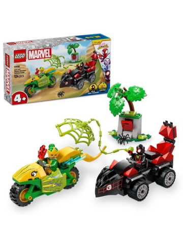 LEGO Spidey 11198 Actionspa mit Spin und Electro in ihren Dino-Flitzern