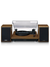 Lenco Turntable with BT and 2 external speakers - Plattenspieler Braun