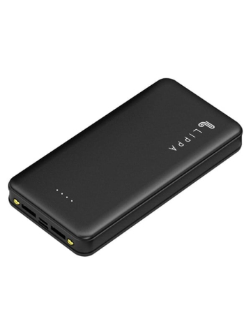 Lippa Powerbank 2 x USB-A Output - Black - 20000 Ah