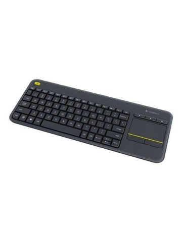Logitech K400 Plus Ergonomic Wireless Touch - Tastatur - Englisch (US) - Schwarz