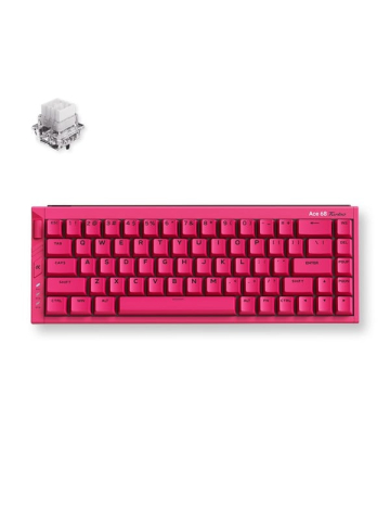 MCHOSE Ace 68 Turbo Berry Red - Gaming Tastatur TKL - 65 - Englisch US - Rot