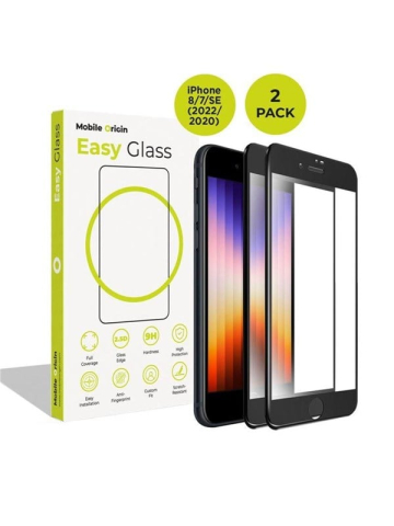 Mobile Origin EasyGlass iPhone 87SE 20222020 - 2 pack