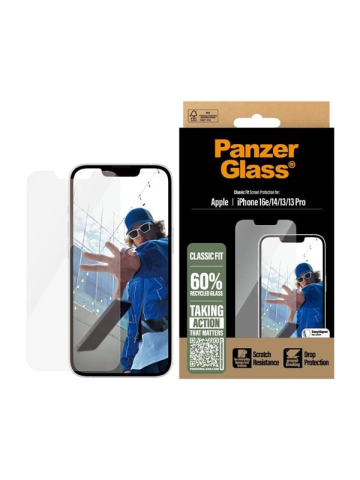 PanzerGlass Screen Protector iPhone 17e  16e  14  13  13 Pro  Classic Fit w EasyAligner