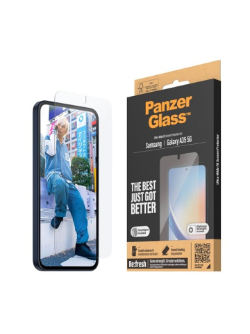 PanzerGlass Screen Protector Samsung Galaxy A35 5G  Ultra-Wide Fit w EasyAligner