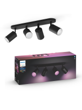 Philips Hue Fugato 4-er Spots 57W - schwarz