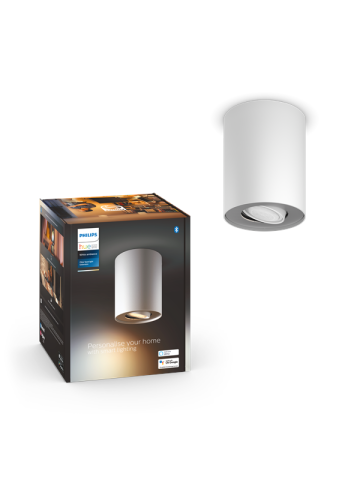 Philips Hue Pillar Single Spotlight - White - No Dimmer Switch
