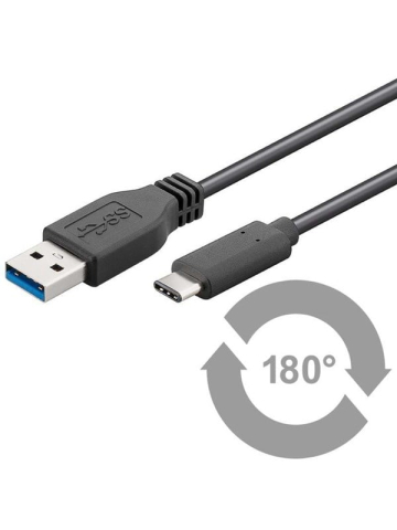 Pro USB-A - USB-C - 2m - USB 30 - Schwarz