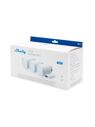 Shelly BLU TRV 3-Pack  BLU Gateway Gen3