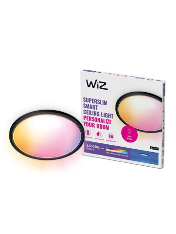 WiZ Super Slim Deckenlampe - RGB - Schwarz