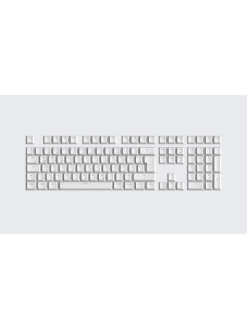 Wooting PBT ISO Keycaps - Just White - Keycaps - Deutsch - Weiss